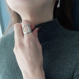 ユニオンオーバルステンレスリング 指輪 サージカルステンレス | FACION | 詳細画像6 