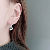 ぷっくりハートステンレスフープピアス サージカルステンレス 金属アレルギー対応 | FACION | 詳細画像6 