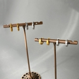 ミニロールステンレスフープピアス 両耳用 アレルギー対応 | FACION | 詳細画像1