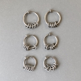 リング付ステンレスフープイヤリング イヤーカフ フープ | FACION | 詳細画像2 