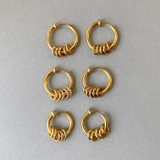 リング付ステンレスフープイヤリング イヤーカフ フープ | FACION | 詳細画像3 