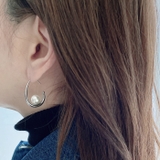 パールドロップフープステンレスピアス ピアス ドロップ | FACION | 詳細画像12