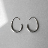 シルバー 20mm | ドロップフープステンレスピアス アレルギー対応 金属アレルギー | FACION