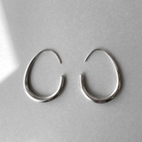 シルバー 30mm | ドロップフープステンレスピアス アレルギー対応 金属アレルギー | FACION