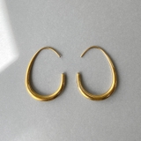 ゴールド 30mm | ドロップフープステンレスピアス アレルギー対応 金属アレルギー | FACION