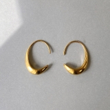 ゴールド | ドロップムーンステンレスフックピアス ピアス ドロップ | FACION