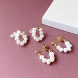 淡水パールリングフープピアス 天然 淡水パール | FACION | 詳細画像1 