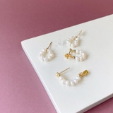 淡水パールリングフープピアス 天然 淡水パール | FACION | 詳細画像4 