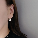 淡水パールリングフープピアス 天然 淡水パール | FACION | 詳細画像5 