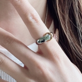 ゴールドリング付ステンレスリング 指輪 バイカラー | FACION | 詳細画像9