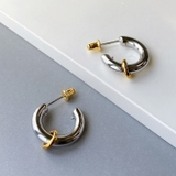 SGカラーC型フープステンレスピアス バイカラー コンビカラー | FACION | 詳細画像4 