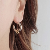 SGカラーC型フープステンレスピアス バイカラー コンビカラー | FACION | 詳細画像10 