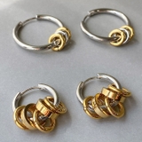 SGカラーリング付フープステンレスピアス バイカラー コンビカラー | FACION | 詳細画像6