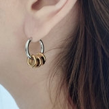 SGカラーリング付フープステンレスピアス バイカラー コンビカラー | FACION | 詳細画像10