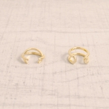 ブリッジ＆クロスラインイヤーカフSET キュービックジルコニア ノンホールピアス | FACION | 詳細画像3 