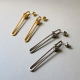 U型ステンレスロングチェーンピアス ピアス チェーンピス | FACION | 詳細画像3