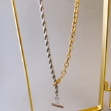 バイカラーマンテルステンレスネックレス コンビカラー アレルギー対応 | FACION | 詳細画像2