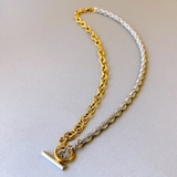 バイカラーマンテルステンレスネックレス コンビカラー アレルギー対応 | FACION | 詳細画像4