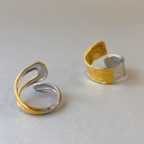 バイカラーステンレスデザインフォークリング 指輪 アレルギー対応 | FACION | 詳細画像4 