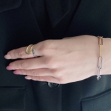 バイカラーステンレスデザインフォークリング 指輪 アレルギー対応 | FACION | 詳細画像8 