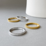 バーティカルストライプラインステンレスリング 指輪 アレルギー対応 | FACION | 詳細画像5 