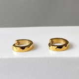 ゴールド | ダイヤカットワンタッチフープピアス ステンレス アレルギー対応 | FACION