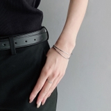 ダブルメタルラインステンレスブレスレット バングル アレルギー対応 | FACION | 詳細画像9 