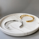 クロスラインステンレスブレスレット バングル ブレス | FACION | 詳細画像4 