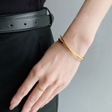 クロスラインステンレスブレスレット バングル ブレス | FACION | 詳細画像7 