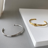 ノット2連ステンレスバングル ブレスレット 結び | FACION | 詳細画像1 