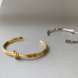 ノット2連ステンレスバングル ブレスレット 結び | FACION | 詳細画像2 