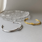 ノット2連ステンレスバングル ブレスレット 結び | FACION | 詳細画像4 