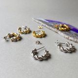 ツイストフープステンレスピアス C型 バイカラー | FACION | 詳細画像3 