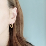 ツイストフープステンレスピアス C型 バイカラー | FACION | 詳細画像7 