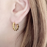 ツイストフープステンレスピアス C型 バイカラー | FACION | 詳細画像9 