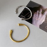 ドロップカーブステンレスバングル ブレスレット 大きめ | FACION | 詳細画像2 