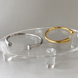 ドロップカーブステンレスバングル ブレスレット 大きめ | FACION | 詳細画像3 