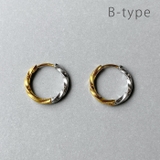 B-type | バイカラー 開閉式フープピアス コンビカラー | FACION