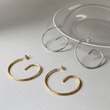 スパイラルステンレスフープピアス サージカルステンレス 金属アレルギー対応 | FACION | 詳細画像1 