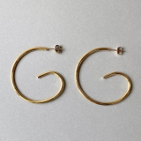 ゴールド | スパイラルステンレスフープピアス サージカルステンレス 金属アレルギー対応 | FACION