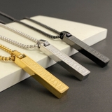 スティックバーローマ数字ステンレスネックレス メンズ サージカルステンレス | FACION | 詳細画像2 