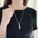 スティックバーローマ数字ステンレスネックレス メンズ サージカルステンレス | FACION | 詳細画像6 