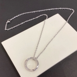 シルバー | ツイストリングステンレスネックレス サージカルステンレス つけっぱなし | FACION