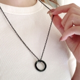 ツイストリングステンレスネックレス サージカルステンレス つけっぱなし | FACION | 詳細画像10