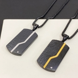 ドッグタグブラックステンレスネックレス アレルギー対応 金属アレルギー | FACION | 詳細画像4