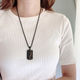 ドッグタグブラックステンレスネックレス アレルギー対応 金属アレルギー | FACION | 詳細画像7