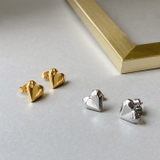 ハートダイヤカットステンレスピアス レディース つけっぱなし | FACION | 詳細画像2 