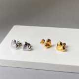 ハートダイヤカットステンレスピアス レディース つけっぱなし | FACION | 詳細画像4 