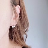 ハートダイヤカットステンレスピアス レディース つけっぱなし | FACION | 詳細画像8 