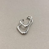 シルバー | ニュアンスダブルラインイヤーカフ 片耳用 ノンホール | FACION